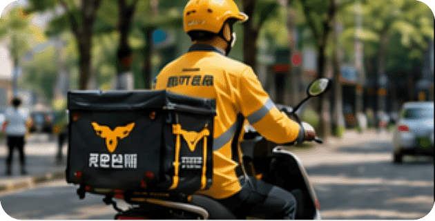 场景外卖配送行业配图